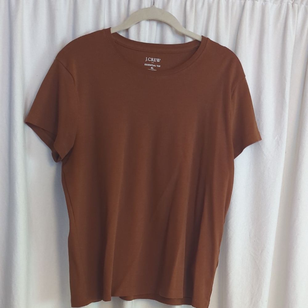 J. Crew Women's Rust Short Sleeve Tee